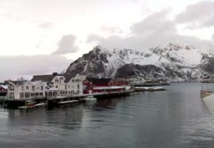 Imagen de vista previa de la cámara web Lofoten Islands - Henningsvaer